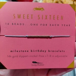 Lucky Feather Sweet Sixteen Bracelet